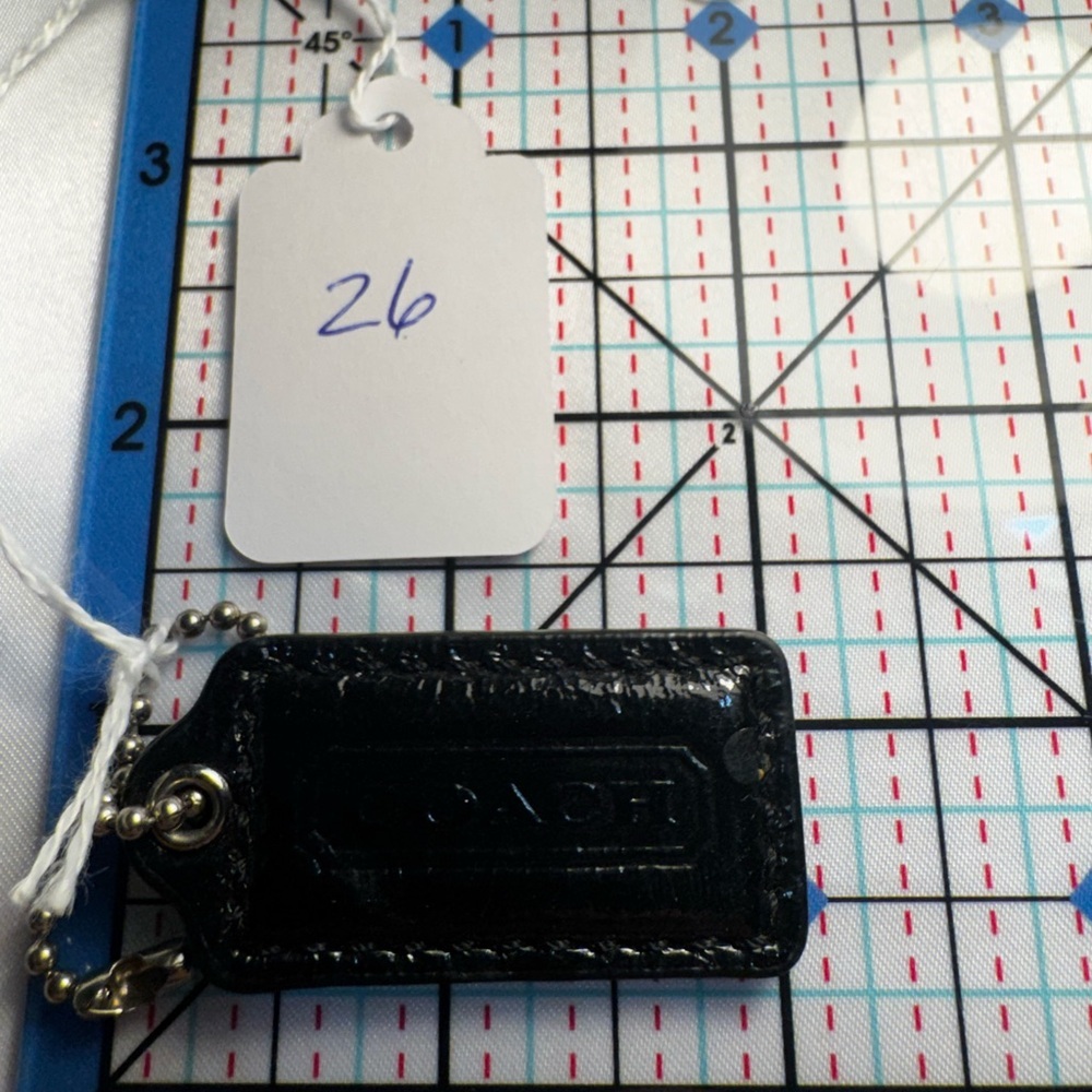 Coach Black Bag Tag